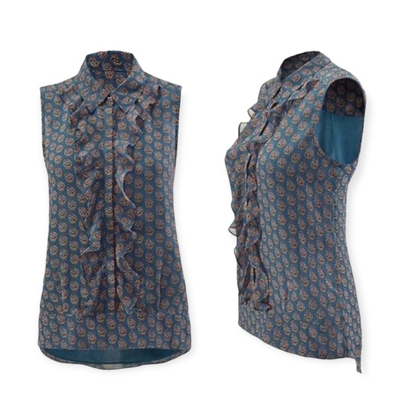 CAbi Tops - Cabi Medallion Ruffle Reign Blouse